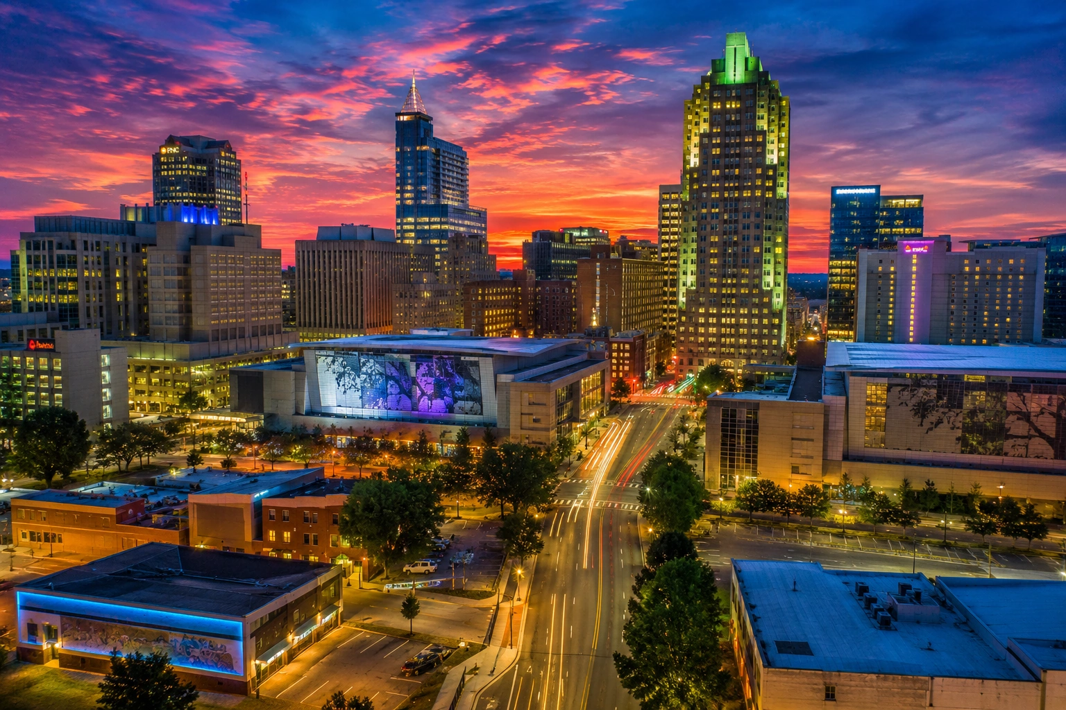 Downtown Raleigh, NC skyline